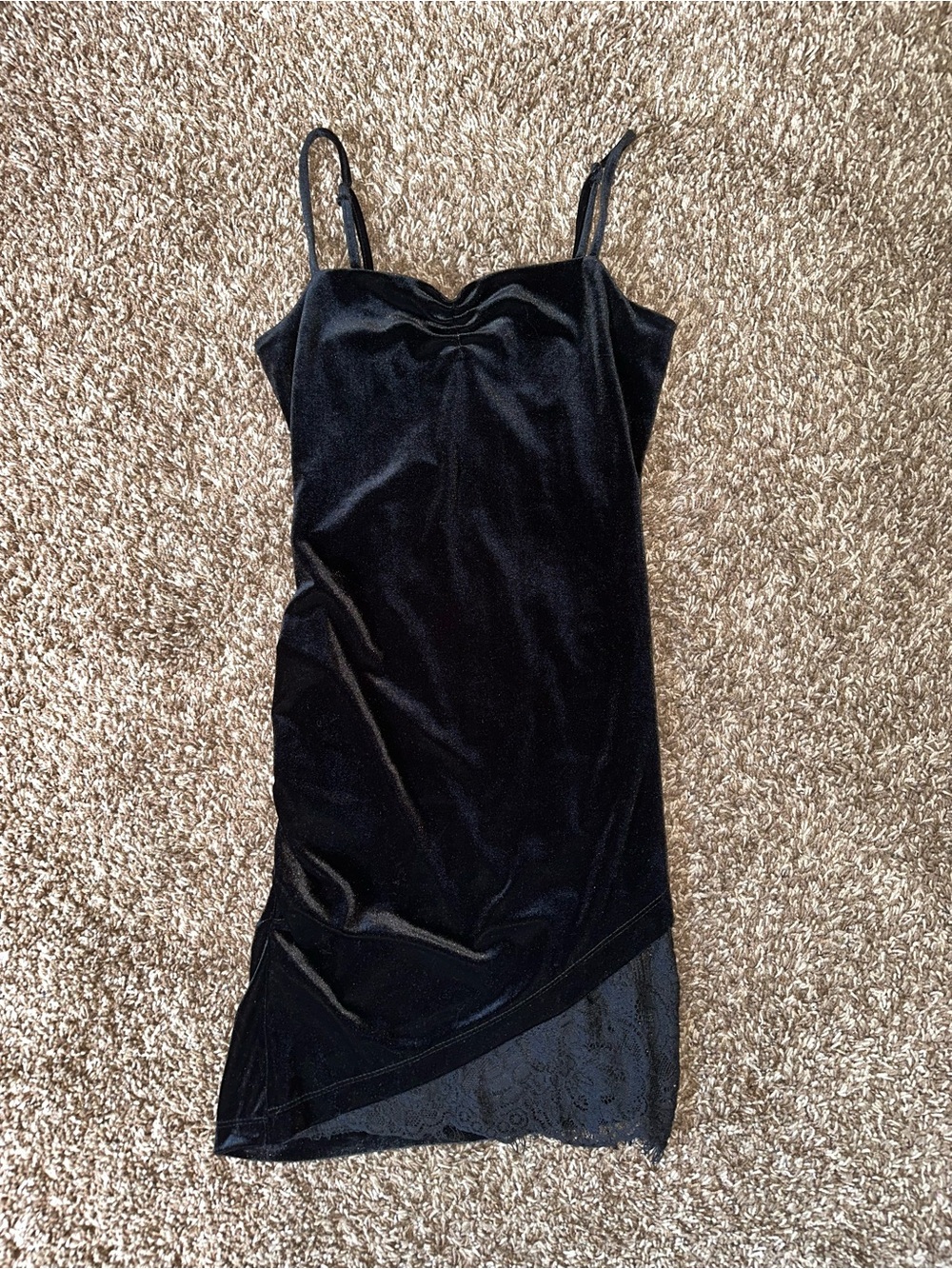 Women’s velvet mini dress